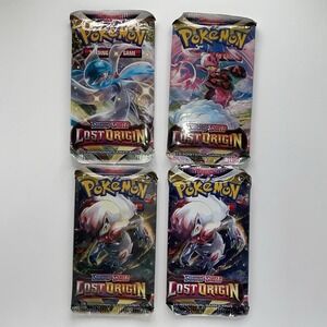 Pokemon TCG Lost Origin Booster Packs Sword & Shield SEALED (LOT OF 4)